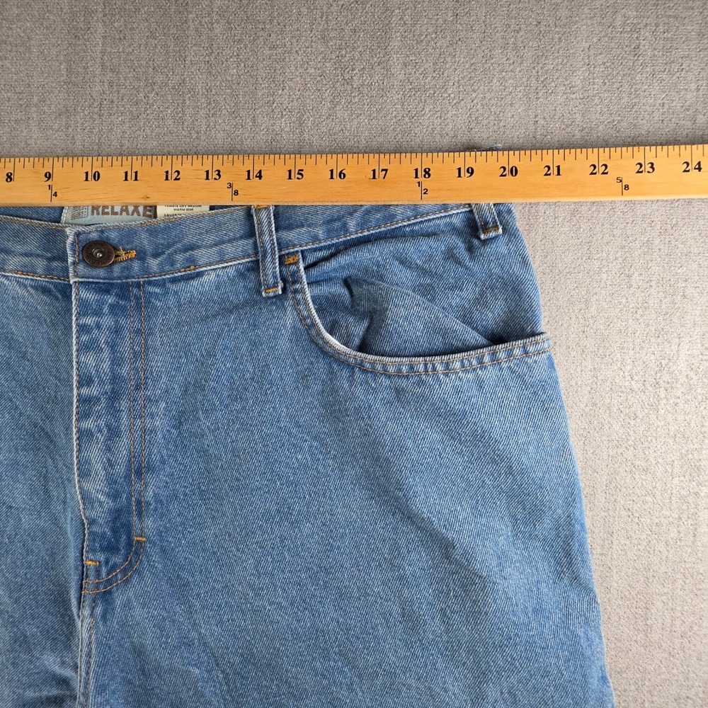 Faded Glory Jeans Men 40x32 Blue Relaxed Fit Straight Leg Denim Cotton - Picture 5 of 16